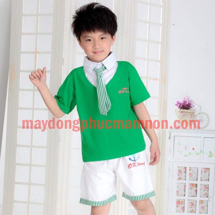 May đồng phục mầm non bé trai | may dong phuc mam non be trai